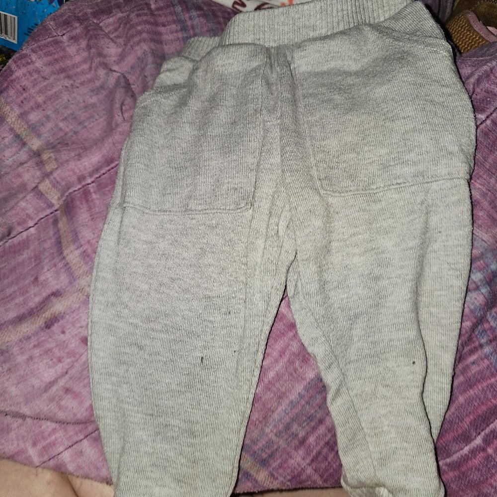 Easy Peasy gray sweatpants 12 months